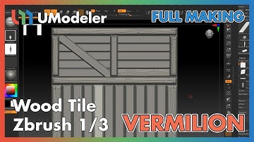 3D Modeling in Unity - Full Making Video of Texturing a Wood Tile 1/3 in Vermilion