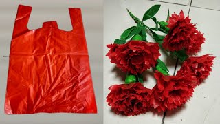 Tutorial Cara Membuat Bunga Anyelir dari plastik kresek | Carnation flower from Plastic Bag
