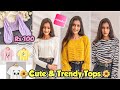 Cute & Trendy Summer Tops For College *starting from just ₹150*😲||Meesho Tops Haul.