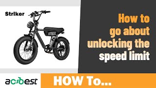 How to go about unlocking the speed limit - Actbest Striker