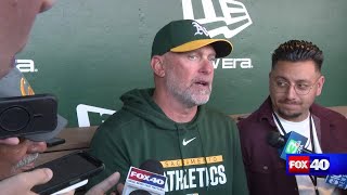 A's manager Mark Kotsay says Sacramento has shown it can support an MLB team