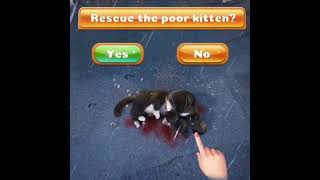 Kitten Match game ads '17' Help the Wounded Cat screenshot 1