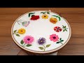 Hand embroidery easy 9 flowers design#gorgeous flowers tutorial