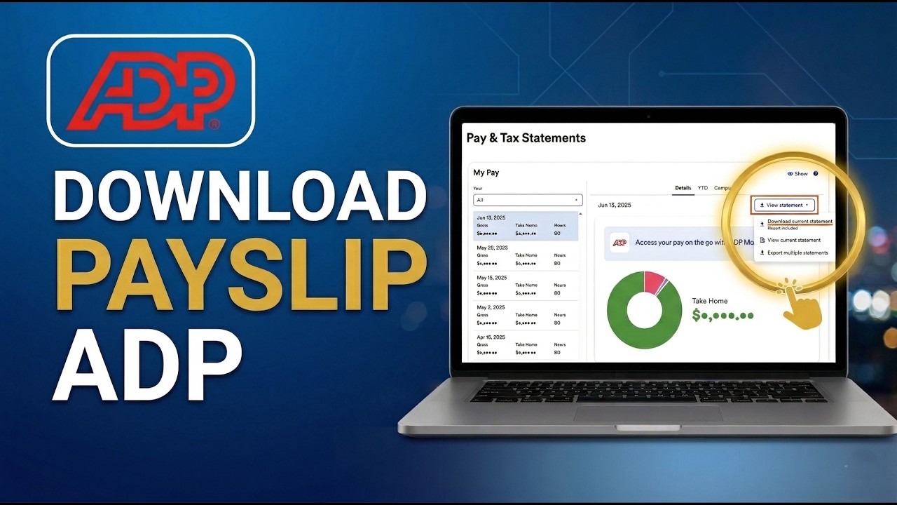 How To Download Payslip From ADP (2026) - Full Tutorial - YouTube