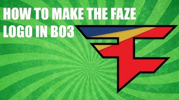 HOW TO MAKE THE FAZE EMBLEM IN BO3