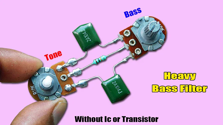Heavy Bass Filter Circuit Without IC or Transistor | Amplifier Bass Increase | Tone Control