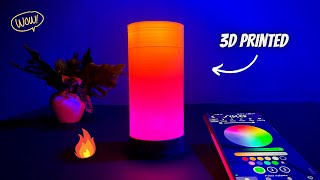 DIY 3D Printed Cool RGB Lamp Using ESP8266 Wifi !!