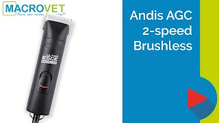 Andis AGC 2-speed Brushless Zwart