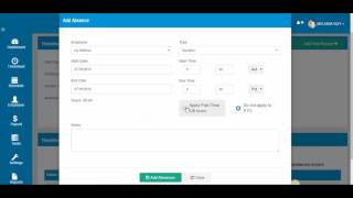 How to add an absences or paid time off with Time Clock Hub