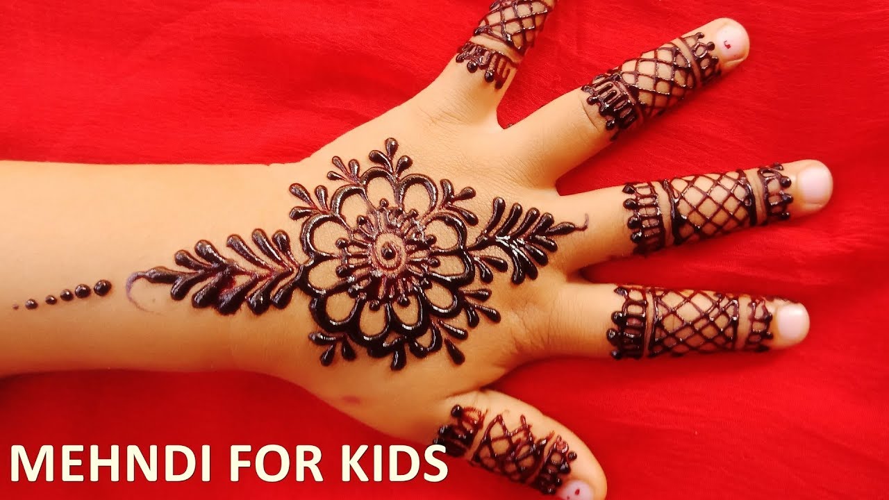 short-and-simple-mehndi-design-for-kids-kids-henna-design-youtube