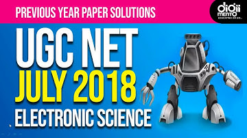 UGC NET Electronics July 2018 Question Paper Solution Paper 2 Part 1