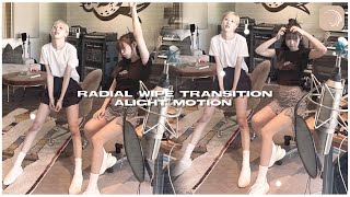 radial wipe transition – alight motion