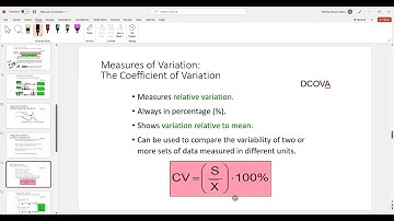 COSC - Chapter 3 - Measures of Variation