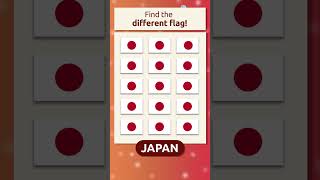 Find the Different Flag 🕵🏻‍♂️ Japan 🇯🇵
