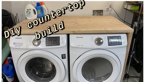 DIY Countertop for less than $40 laundry folding table build