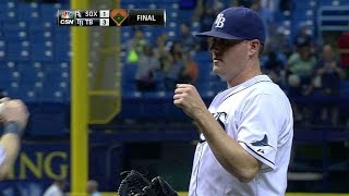 CWS@TB: McGee strikes out Flowers to earn the save