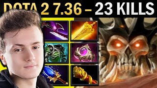 Wraith King Dota 7.36 Miracle with 23 Kills and Aghs - TI13