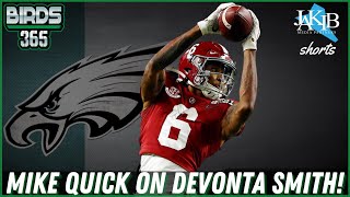 Highlight: Mike Quick Reacts To Philadelphia Eagles Drafting Devonta Smith! | Birds 365