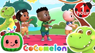 Dino Dance Party! 🦖Dance With Lizards And Alligators! | Cocomelon Nursery Rhymes & Kids Songs