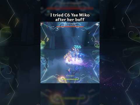 I tried C6 Yae Miko after her buff