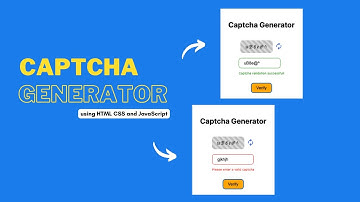 Captcha Generator in HTML, CSS & JavaScript | Create Captcha with Validation in JavaScript