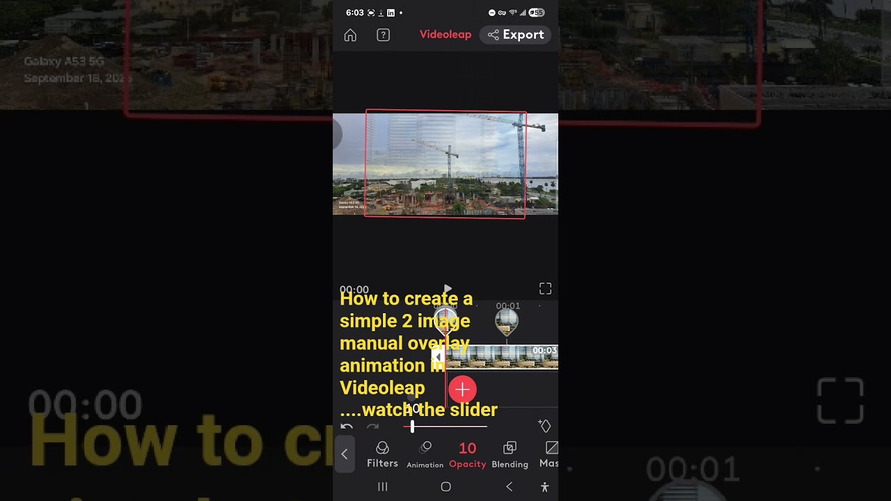 How to create time leaps manually with Videoleap 