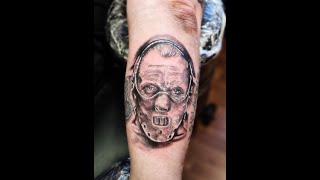 Hannibal Lector - Tattoo Time Lapse