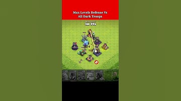 Max Levels Defense Vs All Dark Troops [Ground] ||COC #coc #shorts #sumit007 @sumit007yt