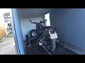 Prsentation de ma remorquefourgon debon roadster c300 pour transporter 2 motos ou un quad