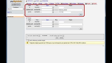 PHP : MYSQL Tablo özellikleri -3