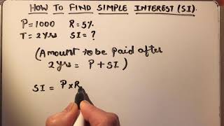HOW TO FIND SIMPLE INTEREST