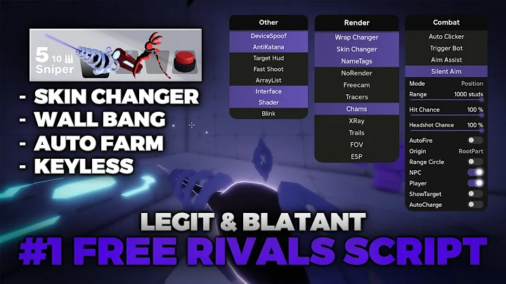 Best Free Rivals Script | Blatant, Legit - WallBang, RageBot, Skin Changer Etc