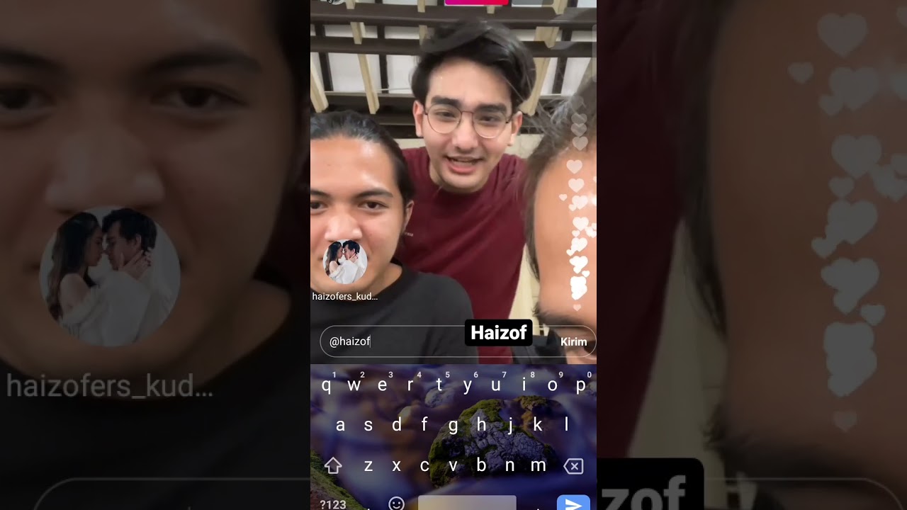 live instagram nando, rangga azof, haico dan mahdy tadi sore dilokasi buku harian seorang istri bhsi