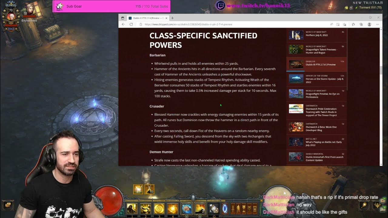 DIABLO 3 Season 27 theme and details! Angelic Crucibles! Updates! PTR