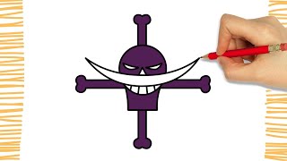 How To Draw WHITE BEARD PIRATES LOGO I ONE PIECE I Easy