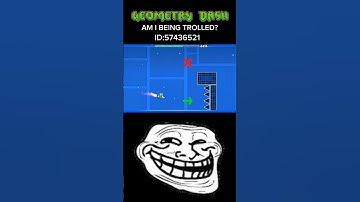 I was trolled... #geometrydash #gd #robtop