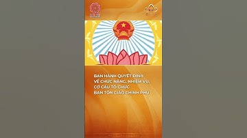 Ban hành Quyết định về chức năng, nhiệm vụ, cơ cấu tổ chức của Ban Tôn giáo Chính phủ #bchannel