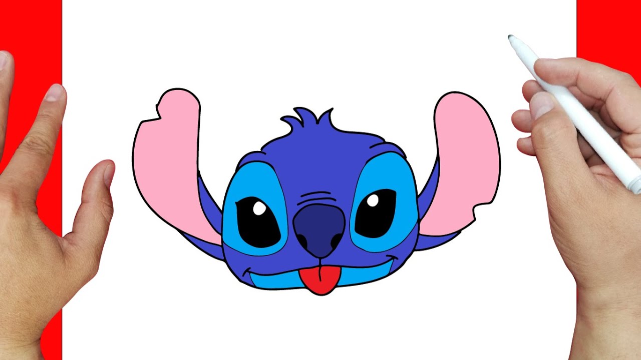 Cómo dibujar a STITCH paso a paso, fácil Y rápido