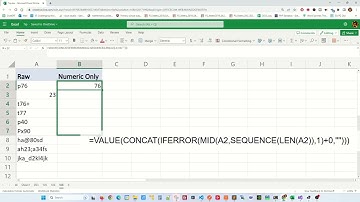 Formula to ignore letters/special characters in cells and only put numbers - Excel Tips and Tricks