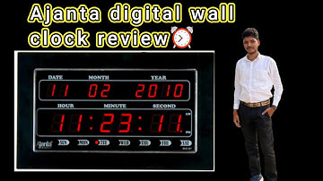 Ajanta digital wall clock review⏰  How to set date and time in Ajanta digital wall clock Repair ⏰