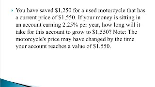 FIN 611 Midterm Practice Question 4