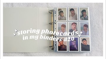 ✰ storing new photocards in my binders #20
