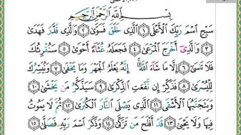 سورة الأعلى 87 سعد الغامدي