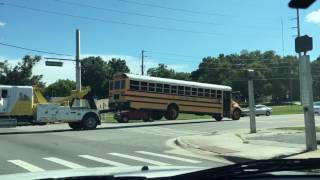 2009 IC CE300 School Bus Being Towed