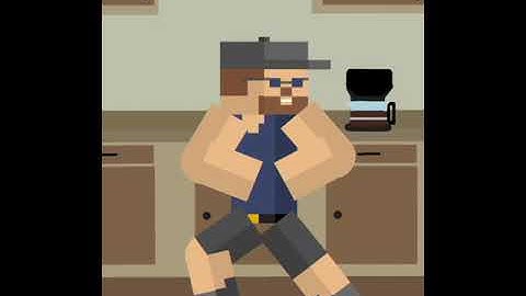 Minecraft Ralph Stick Nodes Breakdancing Backflip #Minecraft #Animation #shorts