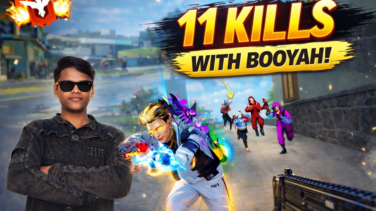 11 KILLS WITH BOOYAH | Clean Rush Gameplay - YouTube