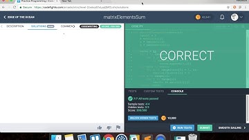 MatrixElementsSum - Codefights - Python