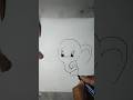 easy elphant drawing #drawing #drawingskill #easydrawing #art #firstdrawing #shorts #viral #painting