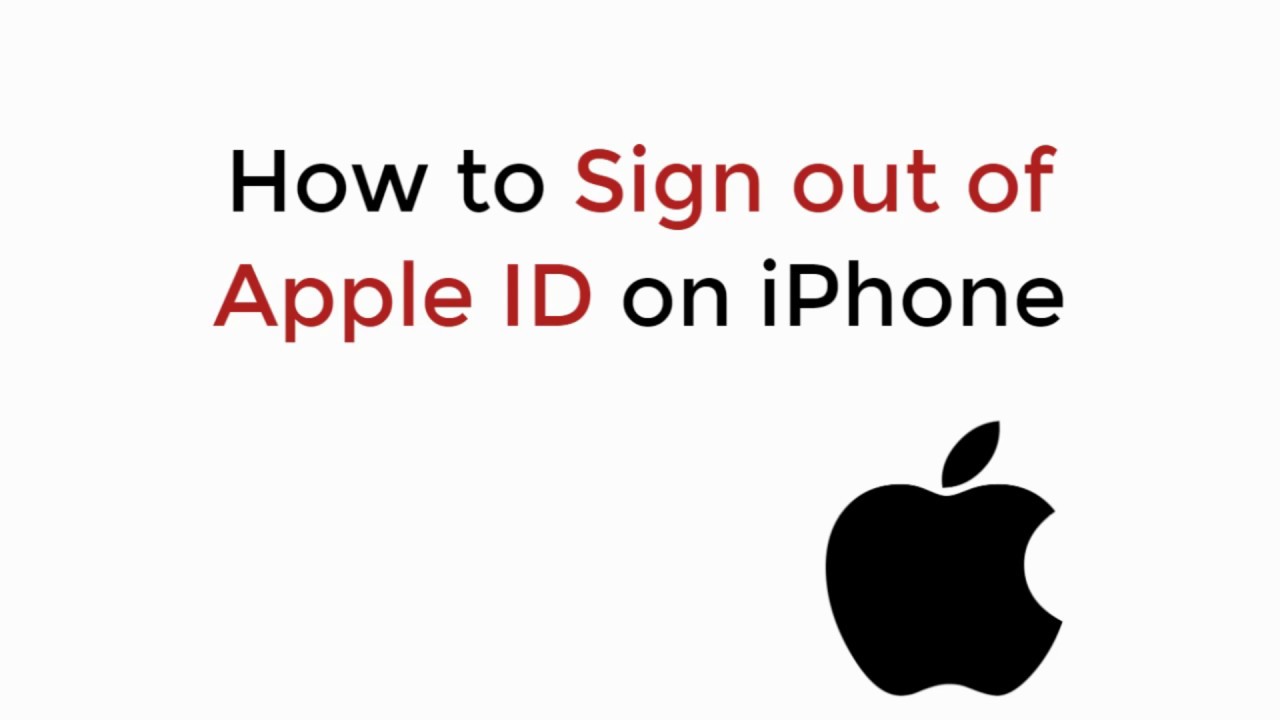 How To Sign Out Of Apple ID On IPhone YouTube