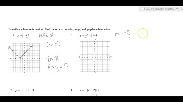 Section 3.7: Graphing Absolute Value Functions